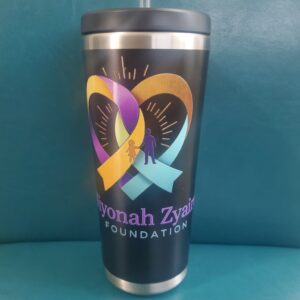 NZF Black Tumbler with Straw